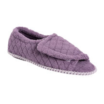 Product Image for Muk Luks Micro Chenille Adjustable Slippers - Lilac/Ivory